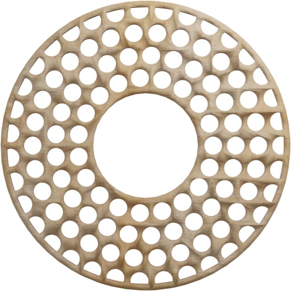 Ekena Millwork Fink Wood Fretwork Pierced Ceiling Medallion, Hickory, 20"OD x 7 1/4"ID x 1/4"T CMWP20X20X0250FFHI - main